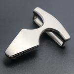 Silver Stainless Steel Personalized Belt Buckles Metal Clasp Connector