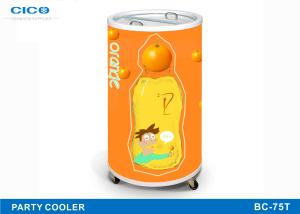 Wholesale Mini Refrigerator Outdoor Party Fridge Barrel Shape With 3 Wheels from china suppliers