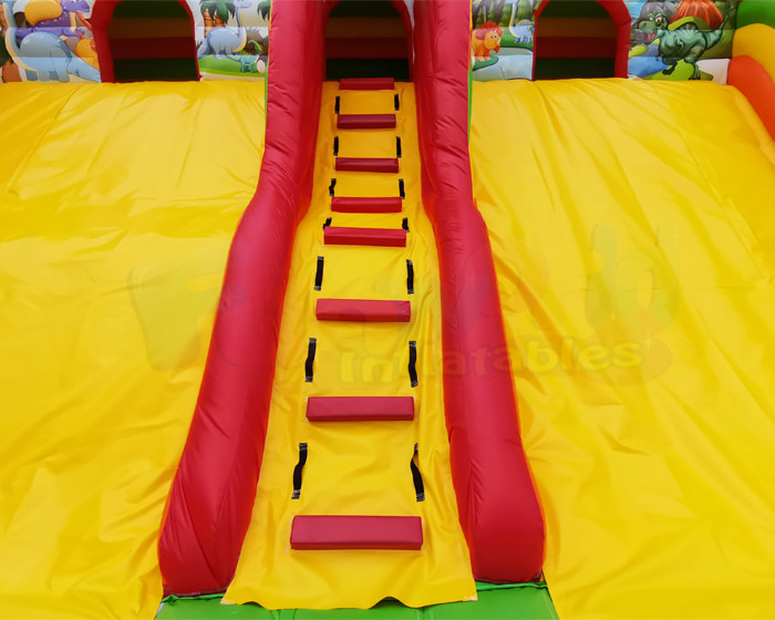 Backyard Commercial Inflatable Slide Dinosaur Jungle Park Bounce Castle