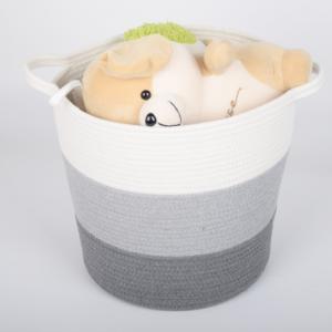 Wholesale Decorative custom woven cotton rope laundry toys candy storage fabric small round container wholesale spa gift baskets s from china suppliers