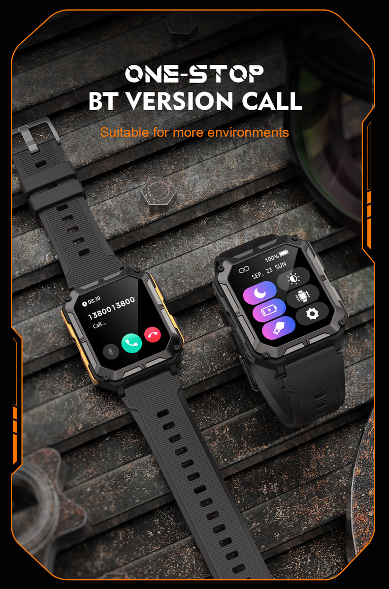 C20 Pro Large Capacity Configuration Watches Wrist Smartphone Digital 1.83inch Smartwatch