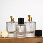 30ml 50ml Perfume Spray Bottle High Grade Striped Refillable
