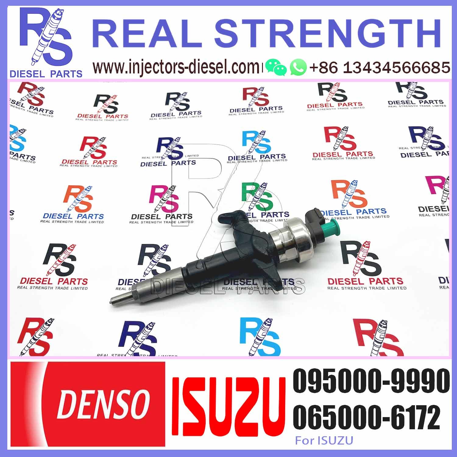 New diesel fuel injector truck engine spare parts 095000-9990 for ISUZU 4JJ1 injector diesel