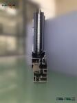 Gray Color Double Layers Glass Aluminium Window Profiles / Combined Windows