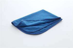 Wholesale Dark blue microfiber microfibre waffle weave car cleaning cloth sports towels from china suppliers
