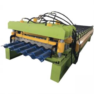 China CE Glazed Tile Roll Forming Machine Color Steel Metal Roof Tile Machine on sale