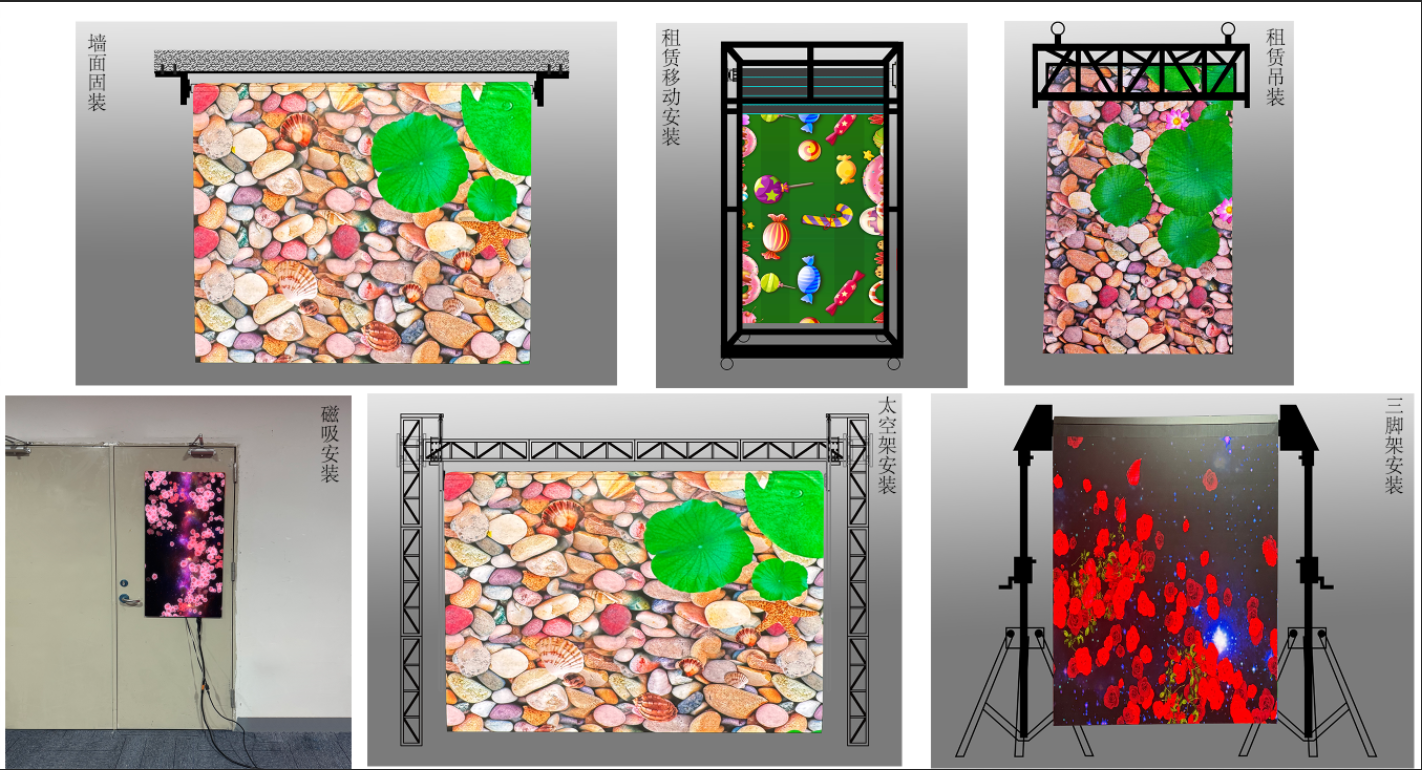 Flexible LED Roll-Up Display P1.5, Space-Saving Design Conference Rooms Meeting Rooms