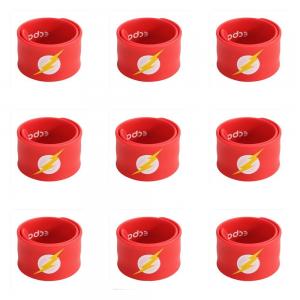 Wholesale Cheap custom printed rubber silicone slap bracelet, silicone slap wristband ,silicone slap bands from china suppliers
