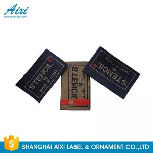 China Clothes Brand Woven Clothing Label Tags , Customized Garment Private Lable on sale