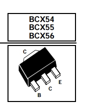 BCX56 Power Mosfet IC Transistor NPN SILICON PLANAR MEDIUM POWER TRANSISTORS