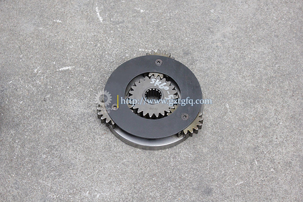 SK60-5 Swing Drive Part Excavator Swing 1st 2nd Stage Planet Carrier With Sun