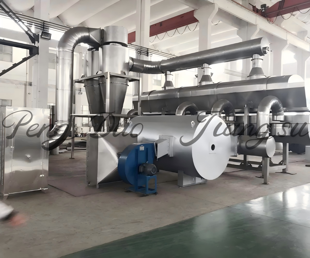 Multi functional vibrating fluidized bed machine for drying cooling and humidification process