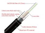 Uni-tube Steel Tape Fiber Optic Cable GYXTW 24 Core Single Mode Communication