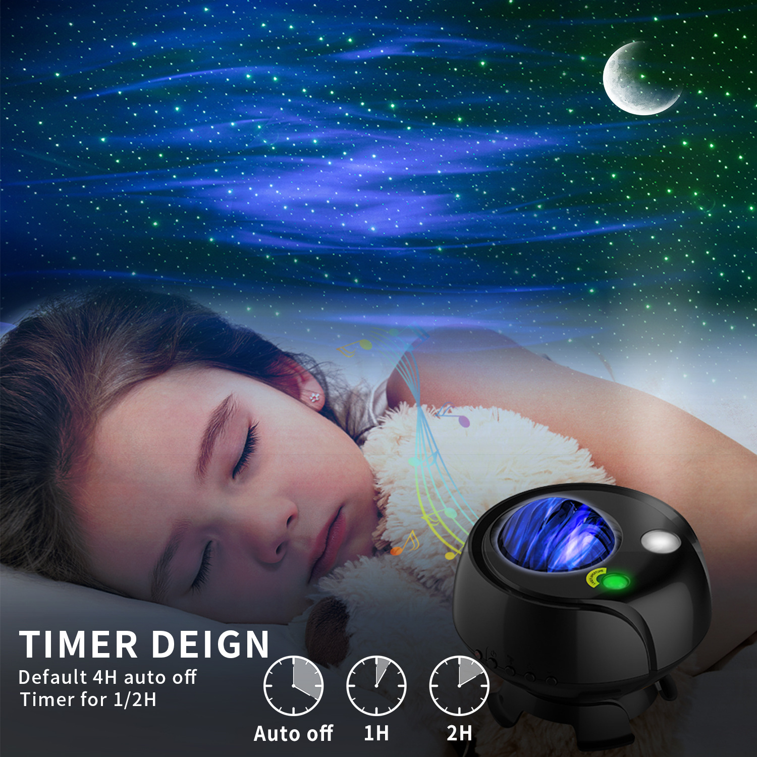 Starry Projector Aurora Galaxy Projector Light Baby Star Night Light Northern Light Projection Lamp For Kids Adults Holi