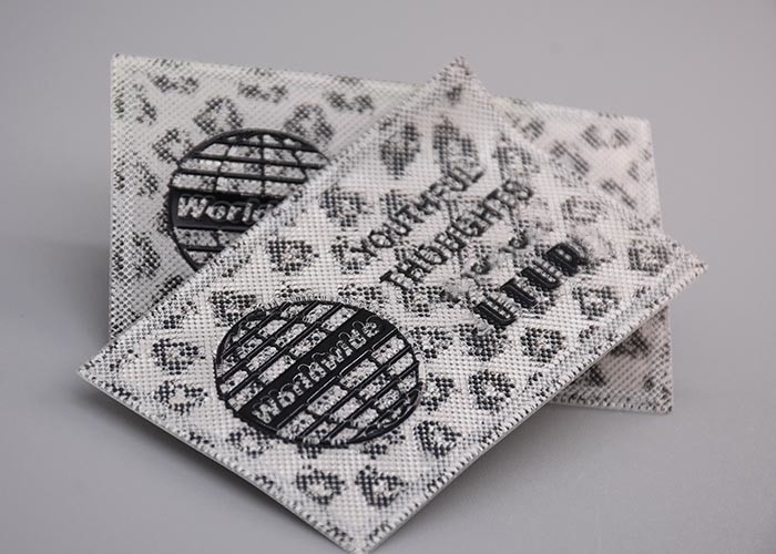 3D Screen Print Clothing Labels Silicone Material Custom Printed