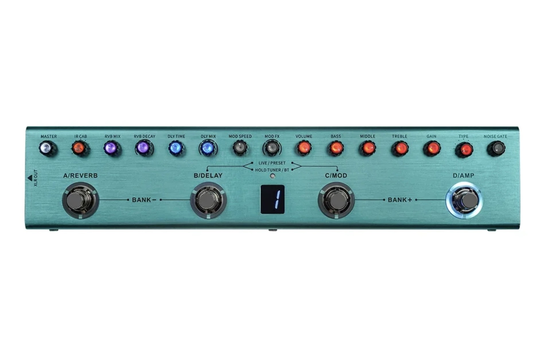 Custom Grand Wave TANK Rechargeable Guitar Multi-Effects Pedal Portable Accept Customized Pedal OEM