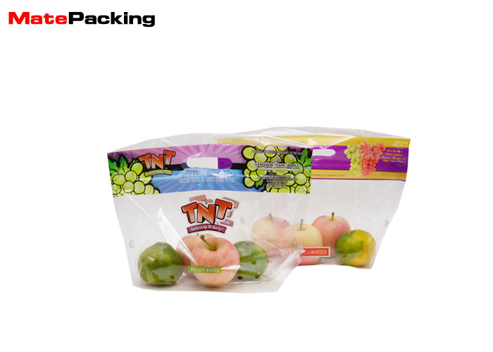 Anti Fog CPP Fresh Vegetable Plastic Packaging Bags Customized Thickness