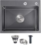 22 x 18 Inch SUS304 Topmount Single Bowl Stainless Kitchen Sink