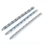 Bicycle chain type men's stainless steel bracelet