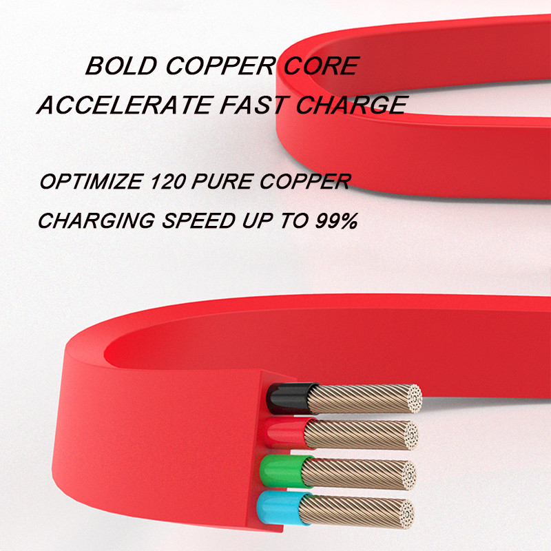 Retractable 3 In 1 USB 2.0 Charging Cable Extendable Data Transfer