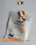 Eco friendly biohazard medicine Zip lockk bag, FDA LDPE Materials Medical using