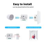 400W Fillet Zigbee Touch Switch 86*86*35mm Glass Touch Light Switch