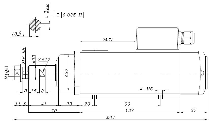 High speed motor of edge banding machine ,Trimming / End cutting / Pre-milling / Hogging / Corner round trimming