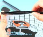 Waterproof k slider PVC Travel Cosmetic Bag Makeup Organizer Bag for Women Girls