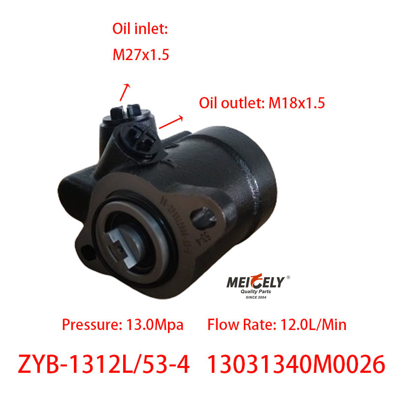 Stock ZYB-1312L/53-4 Power Steering Pump For Jinlong Foton Nanjun