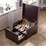 14cm Length 0.074m3 CBM Wooden Shoe Box MDF Wood 20 Pairs