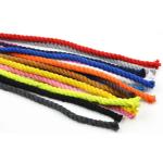 braided 3mm waxed cotton cord colorful twisted waxed cotton rope