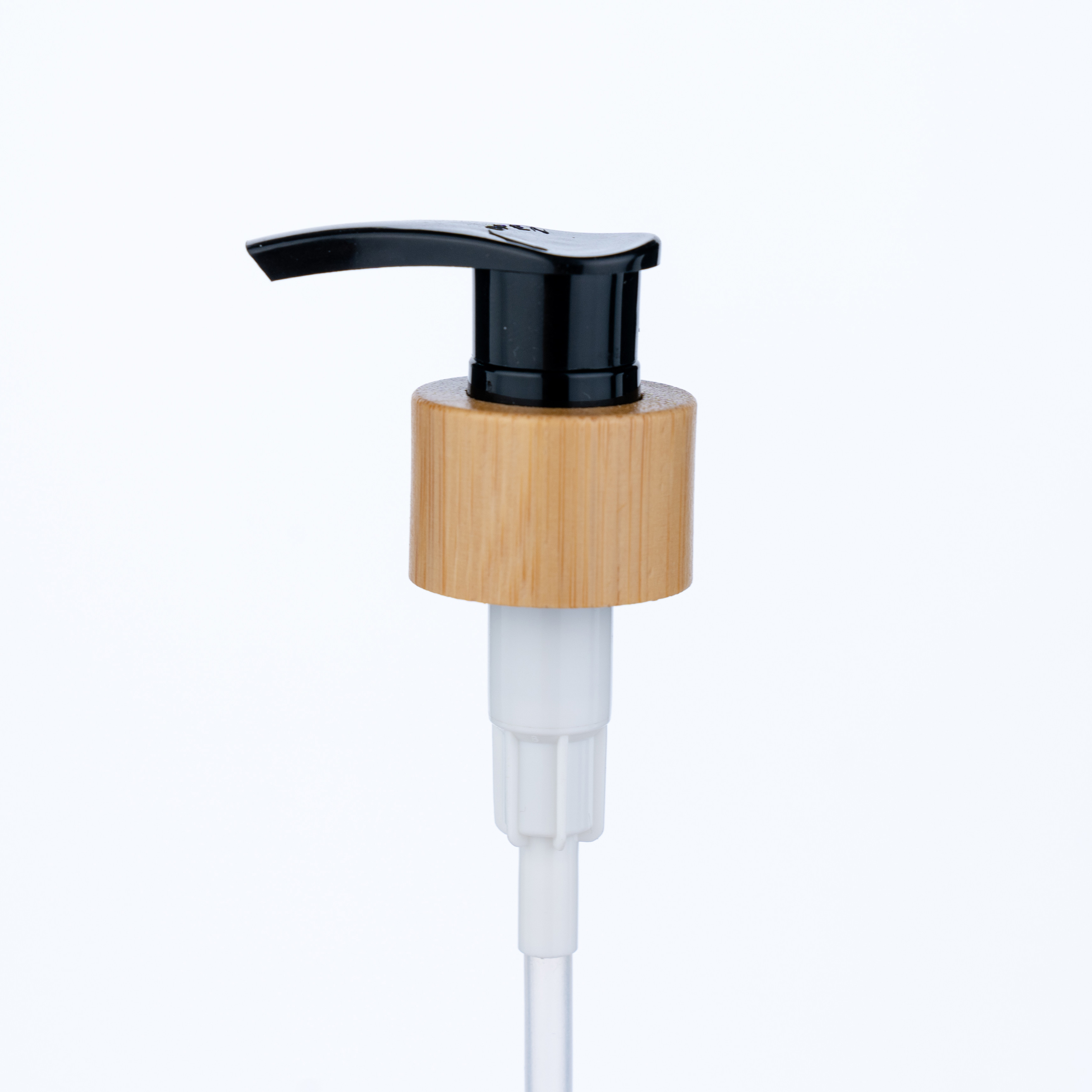 24/410 Black Wood Grain Water Transfer Printing Lotion Pump Is Used for Shower Gel and Moisturizer Bottles