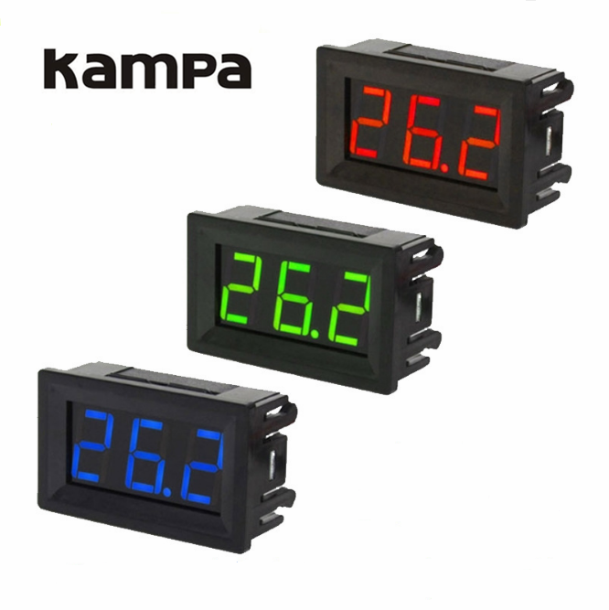 XH-B310 Digital Thermometer 12V Temperature Meter K-type M6 Thermocouple Tester