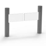 Waist High AC220V Acrylic Arm Swing Barrier Gate SUS304