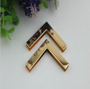 Wholesale Accept OEM light gold 40 mm right-angle metal corner protector for wooden box decorative from china suppliers