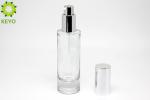 50ml Thick Bottom Round Empty Foundation Bottle Clear Glass Material Made