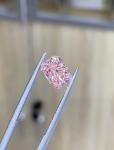 Radiant Shape Synthetic Lab Grown Pink CVD Diamonds 10 Mohs IGI Certified