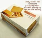 8 Compartments Bamboo Storage Box , Wooden Tea Organizer Heavy Metal Free