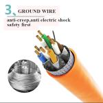 0.56mm 0.64mm PVC LSZH LSOH PE HDPE Cat7 Network Cable