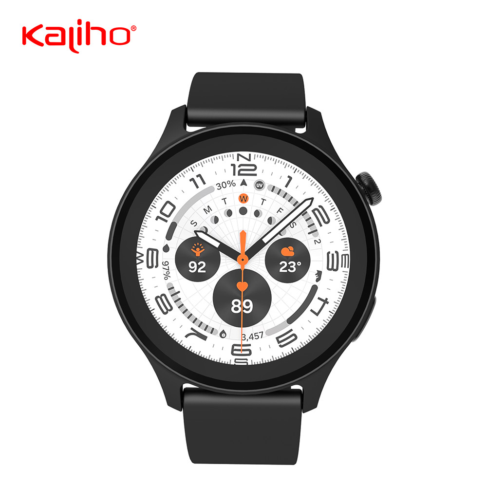 1.46'' IPS Display J12 Stylish Smartwatch Metal Plastic Case Silica Gel Strap Sleep Monitoring CPU Bluetrum AB5681F