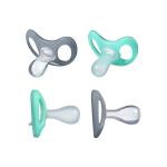 BPA Free Clear Newborn Baby Pacifier Comfortable For 6 - 18 Months Babies