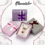 Small Rigid Cardboard Party Paper Jewelry Boxes Gift Packaging Box With Lid And
