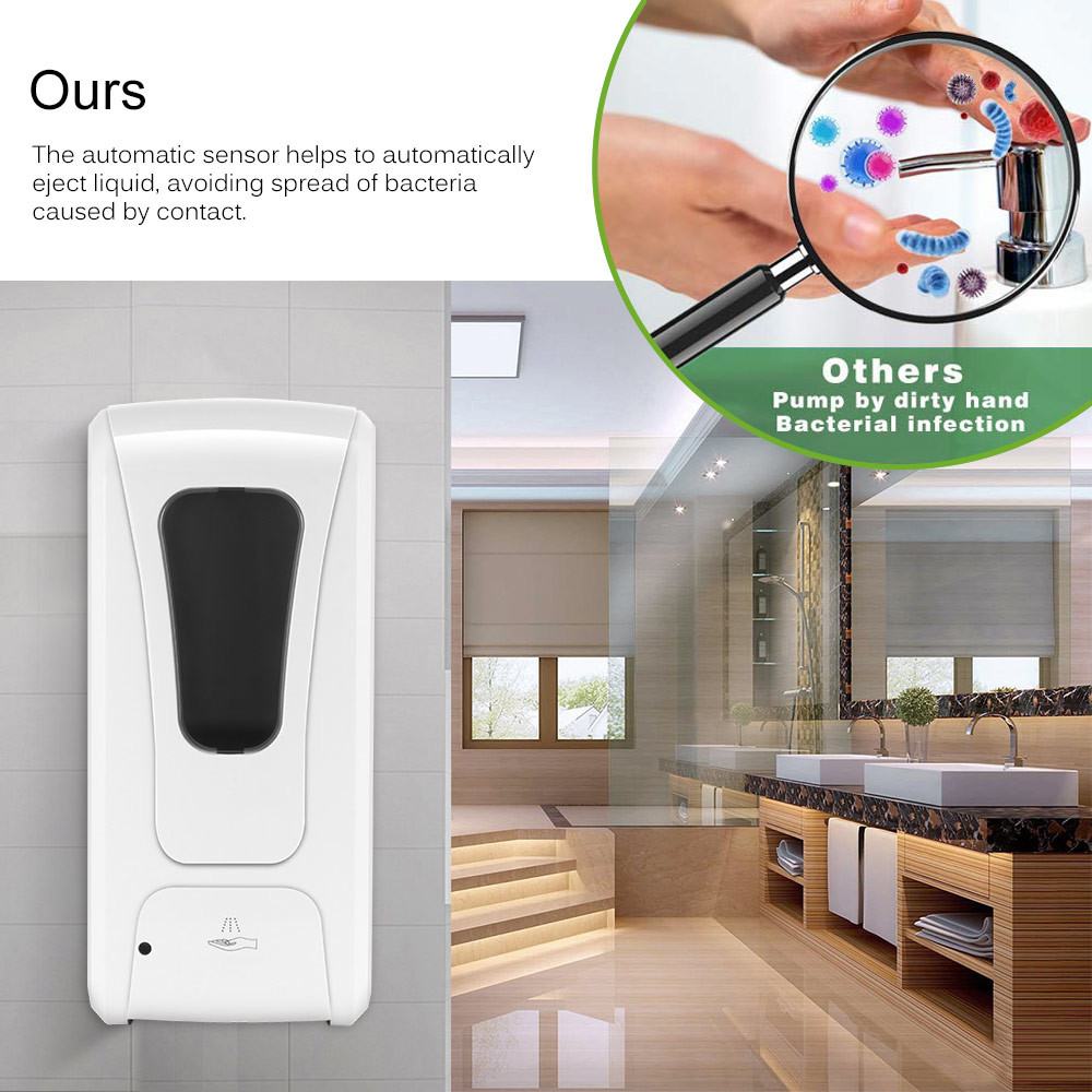 Infrared Sensor 1000ml Touch Free Auto Alcohol Gel Dispensers