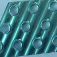 Aluminum Tube Fin Heat Exchanger Flat Corrugated Window Type