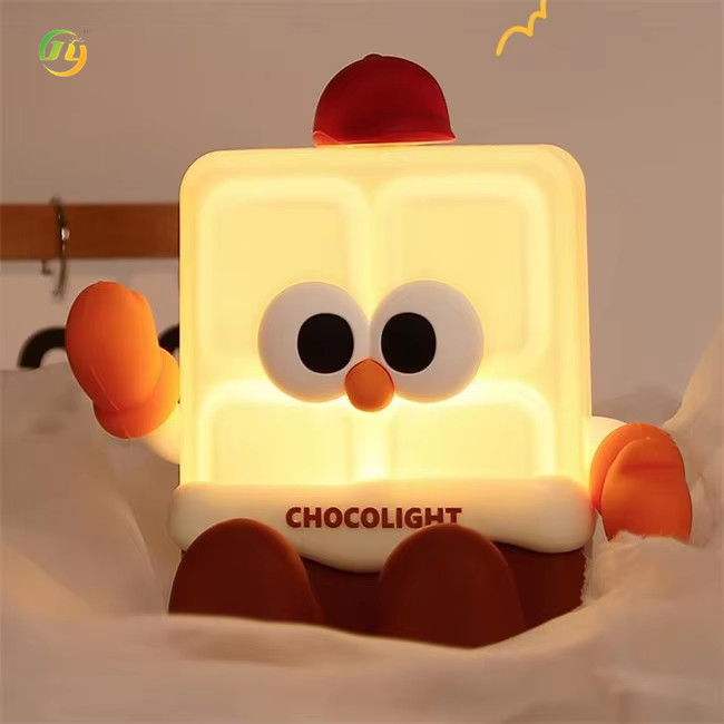 Cute Funny Design Unique Silicone Safe Soft Night Light Companion Lamp Bedside Lamp Indoor