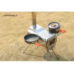 Wood Burning Tent Stove for Camping Stainless Steel and 3.5 Inch Chimney Pipe