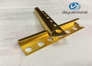 Wholesale 6063 T5 Aluminium Metal Edging Strip With Polishing Golden from china suppliers