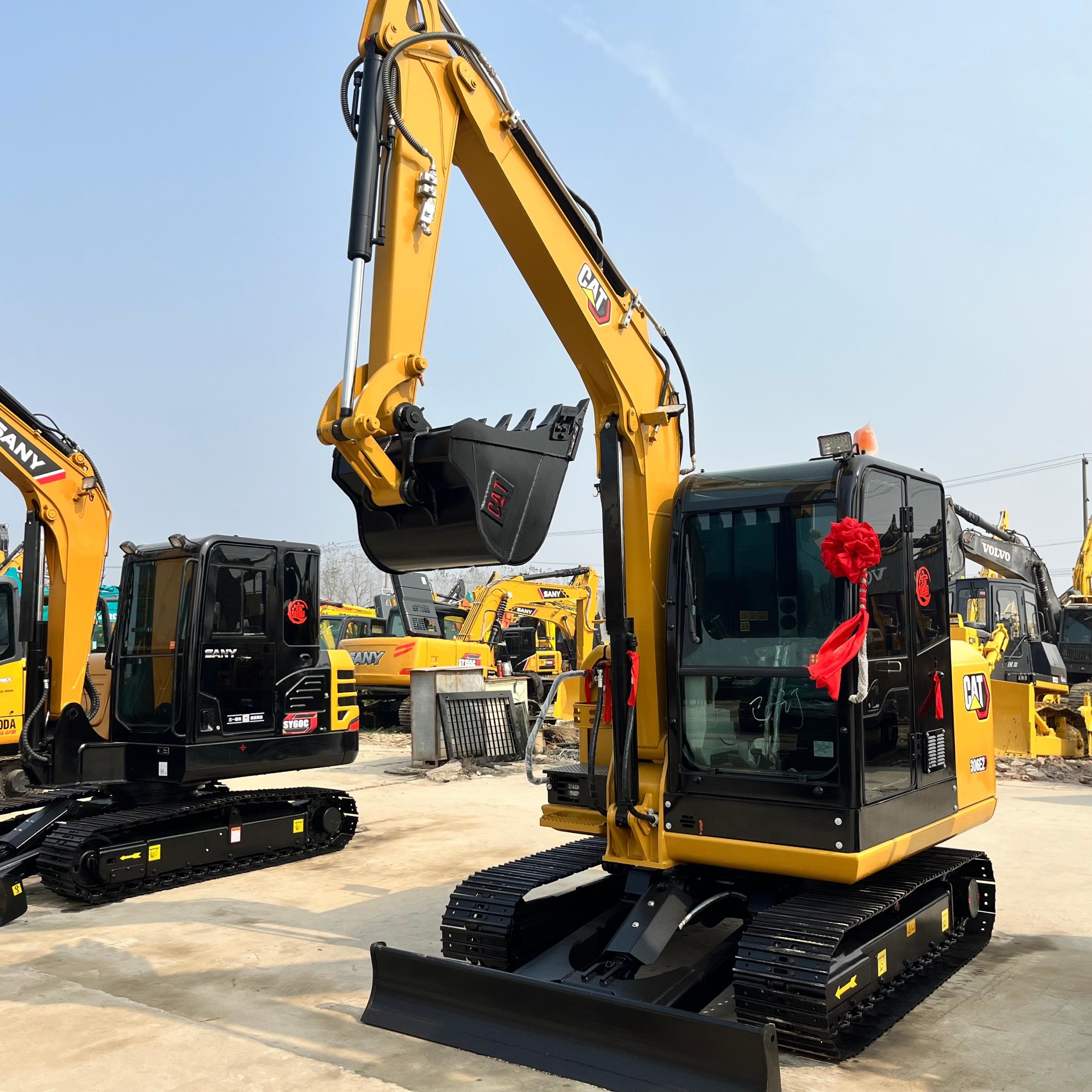6ton Secondhand Cat 306E2 Crawler Digger Machine Used Medium Caterpillar Excavator