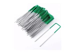 Wholesale 175mm Green Paint Steel U Type Insulated Staple For Fixing Garden Landscape from china suppliers