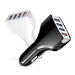 QC 3.0 Fast Car Phone Charger , 30W Multi USB Port Car Charger